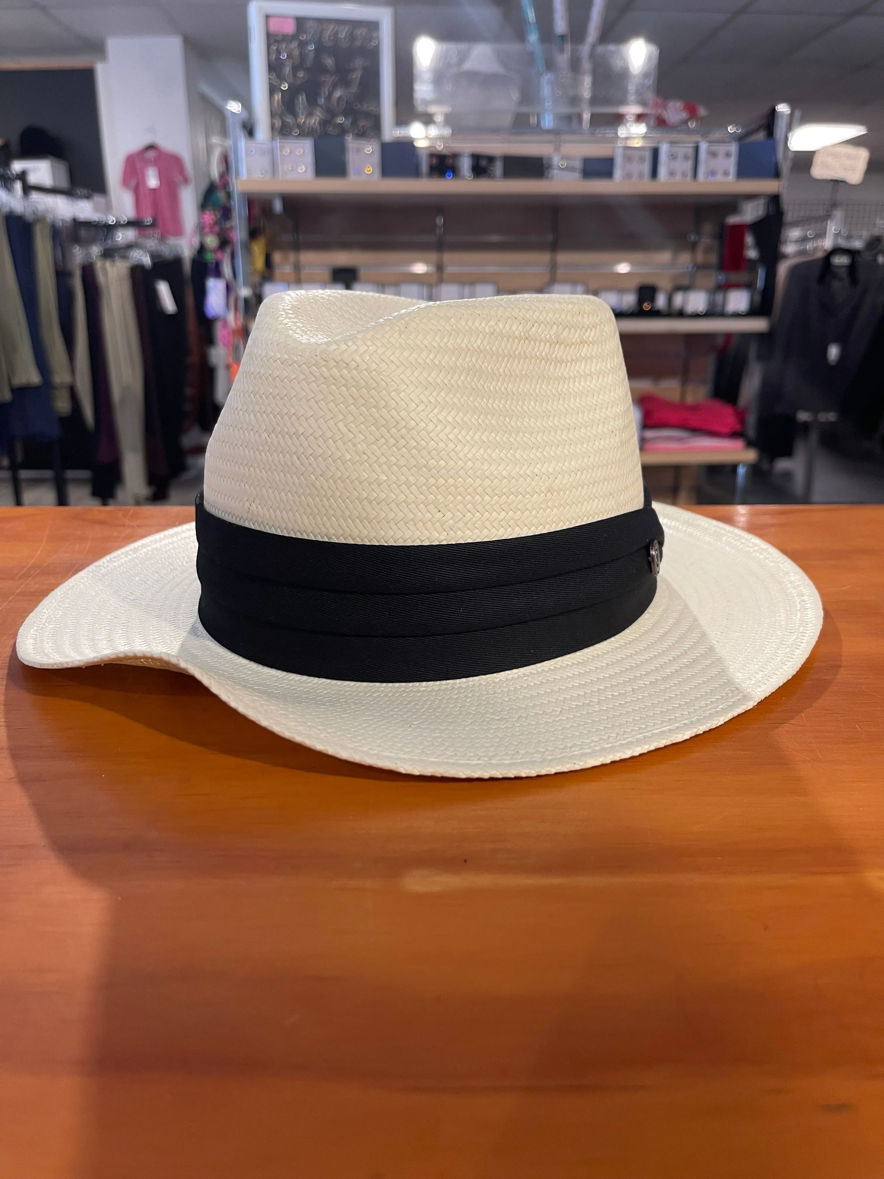 Mens Jaxon Straw Snap Brim M
