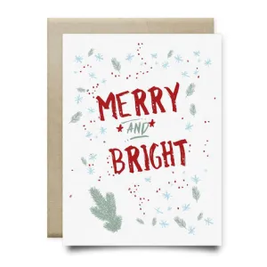 Merry And Bright Card | Anvil Cards