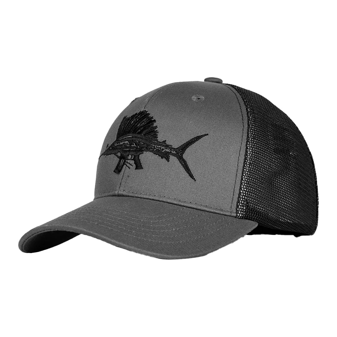 Mesh Snap Back | Game On | Grey & Black