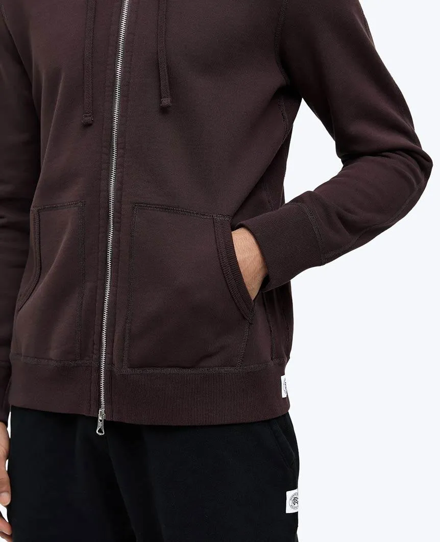 Midweight Terry Full Zip Hoodie Dusk