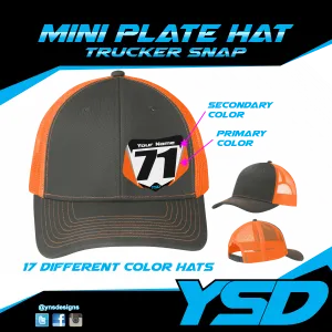 Mini plate Trucker snapback hat