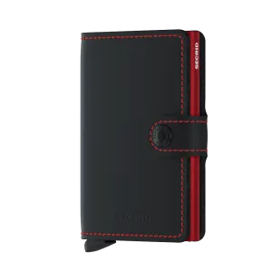 Miniwallet Matte - Black & Red