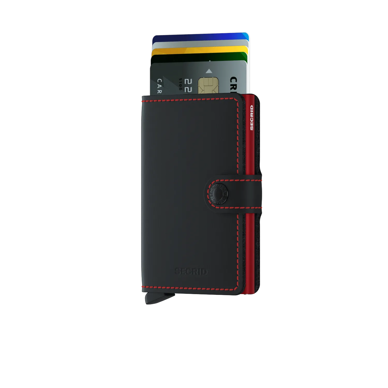 Miniwallet Matte - Black & Red