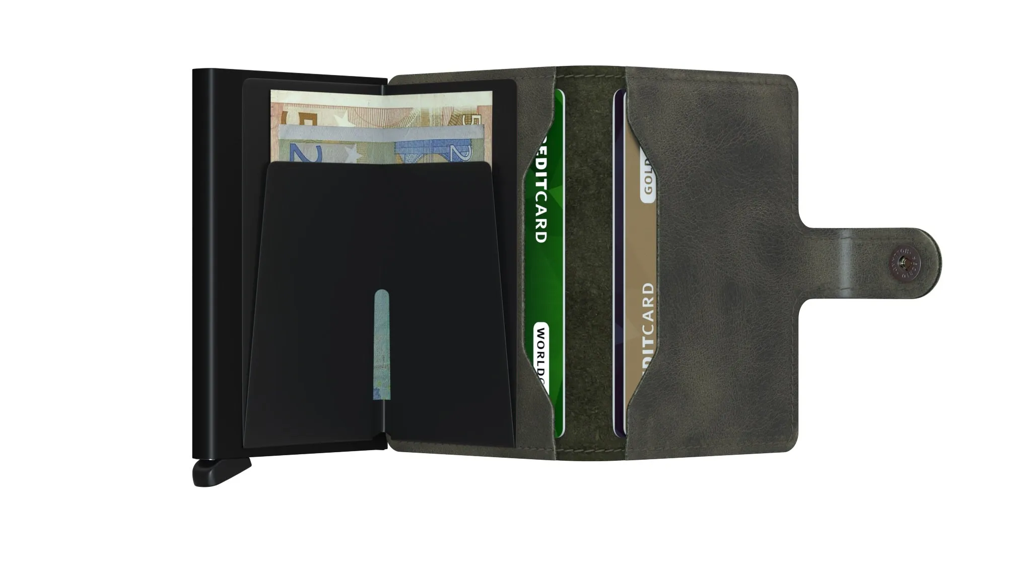 Miniwallet Vintage - Olive