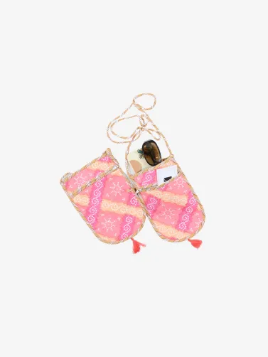 Mobile Sling Bag- Cotton Hand-blocked