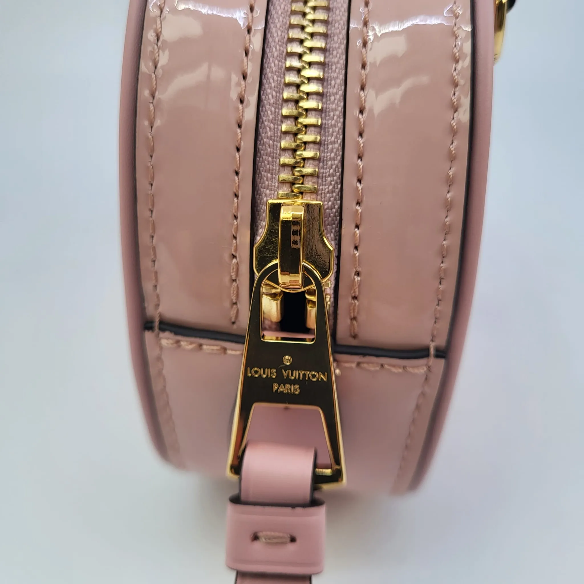 Monogram Vernis Belt Bag Rose Ballerine