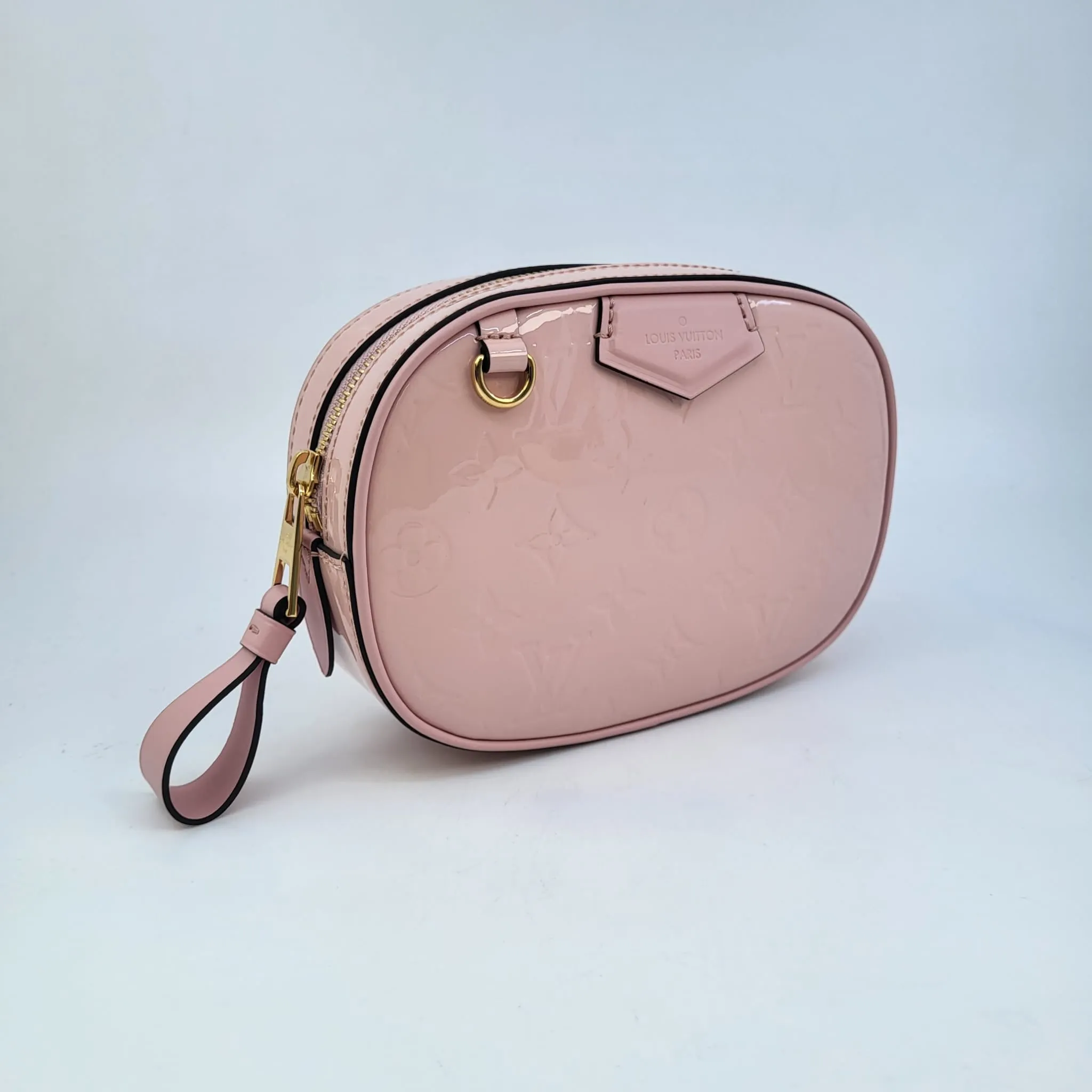 Monogram Vernis Belt Bag Rose Ballerine