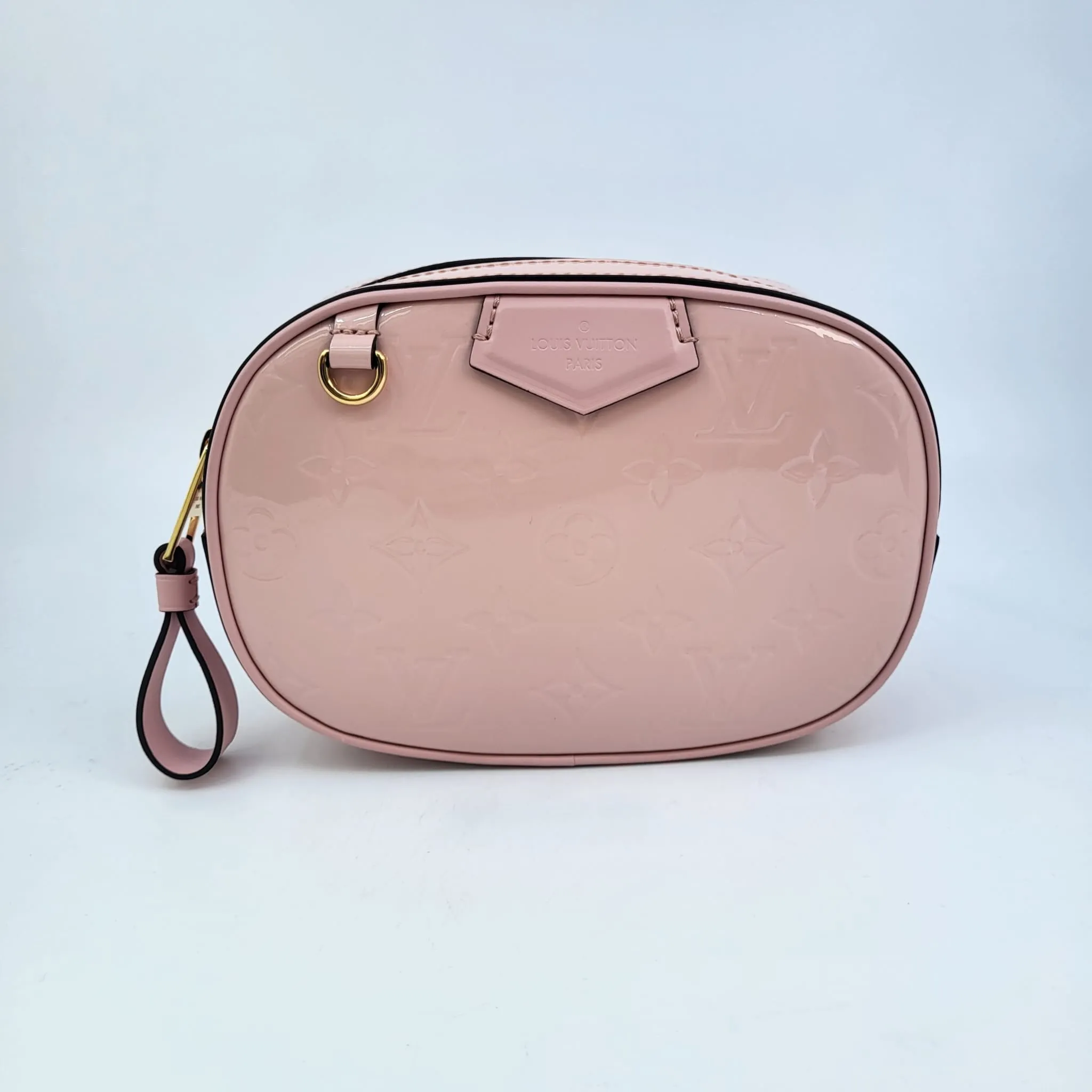 Monogram Vernis Belt Bag Rose Ballerine