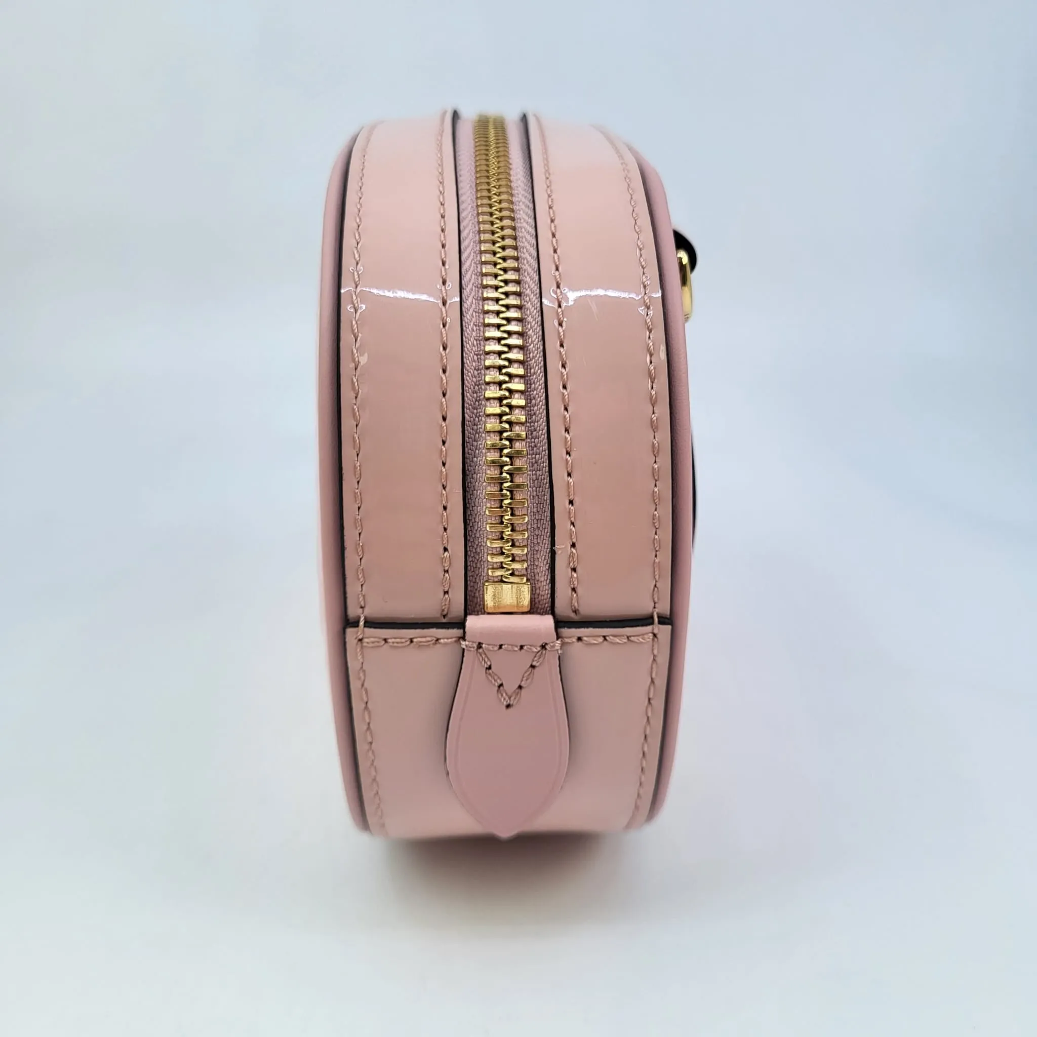 Monogram Vernis Belt Bag Rose Ballerine
