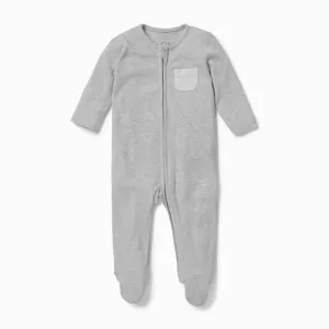 MORI Clever Zip Sleepsuit - Grey