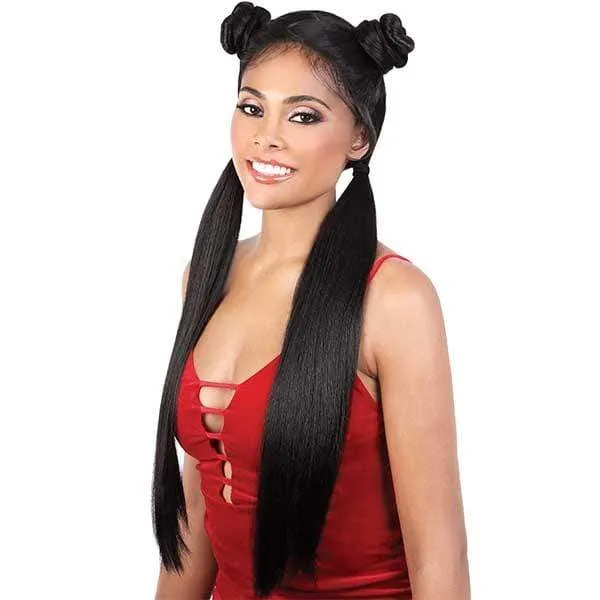 Motown Tress Let's Lace Zig Zag 4 Way Lace Part Synthetic Swiss Lace Wig - LZ VIXEN28 - Clearance