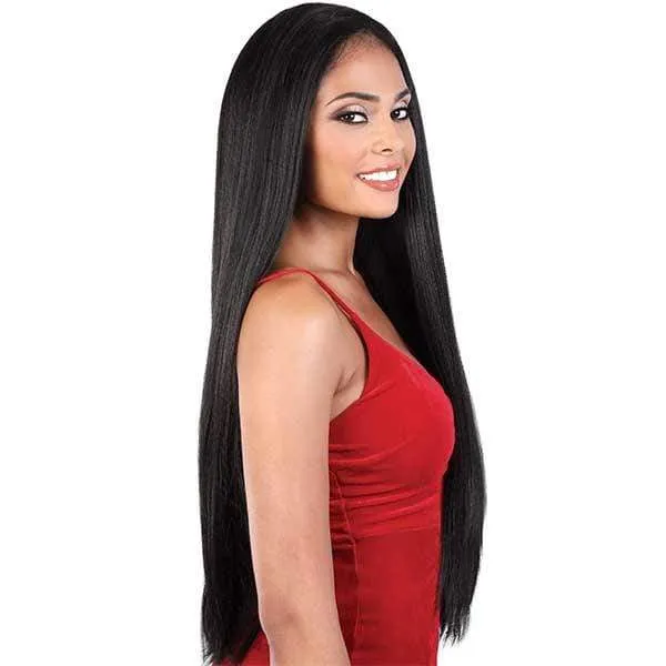 Motown Tress Let's Lace Zig Zag 4 Way Lace Part Synthetic Swiss Lace Wig - LZ VIXEN28 - Clearance