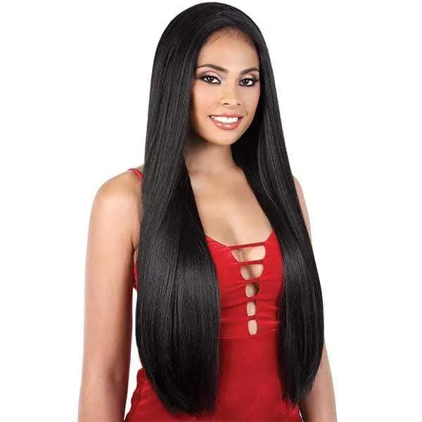 Motown Tress Let's Lace Zig Zag 4 Way Lace Part Synthetic Swiss Lace Wig - LZ VIXEN28 - Clearance