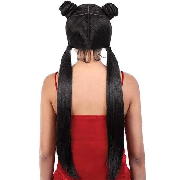 Motown Tress Let's Lace Zig Zag 4 Way Lace Part Synthetic Swiss Lace Wig - LZ VIXEN28 - Clearance