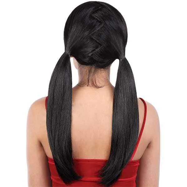 Motown Tress Let's Lace Zig Zag 4 Way Lace Part Synthetic Swiss Lace Wig - LZX MEGAN - Clearance
