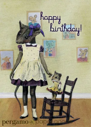 Mouse Birthday Card