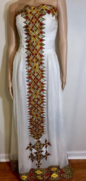Multi-Colored Habesha Kemis
