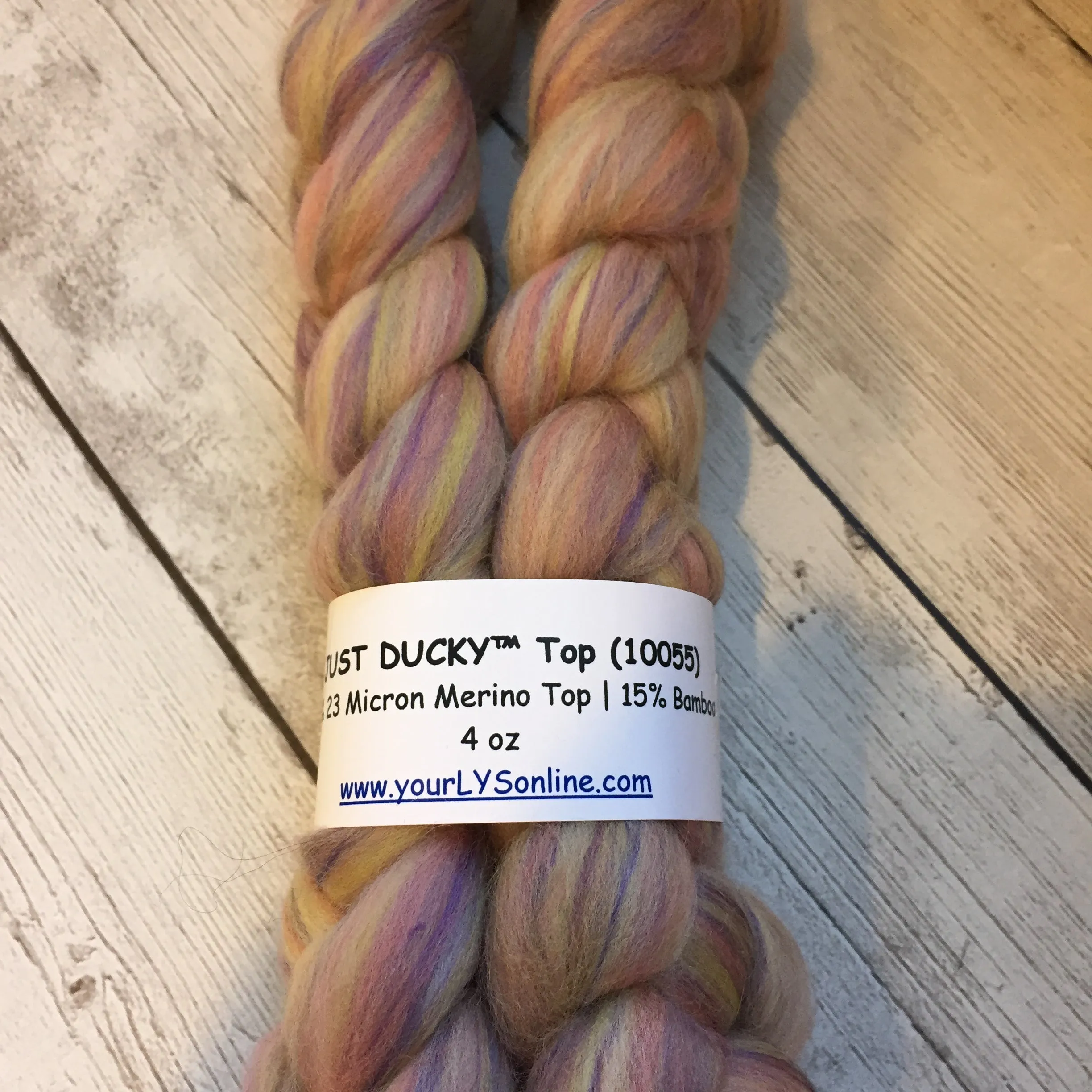 Multi Colored Merino / Bamboo - Just Ducky  2 or 4 oz