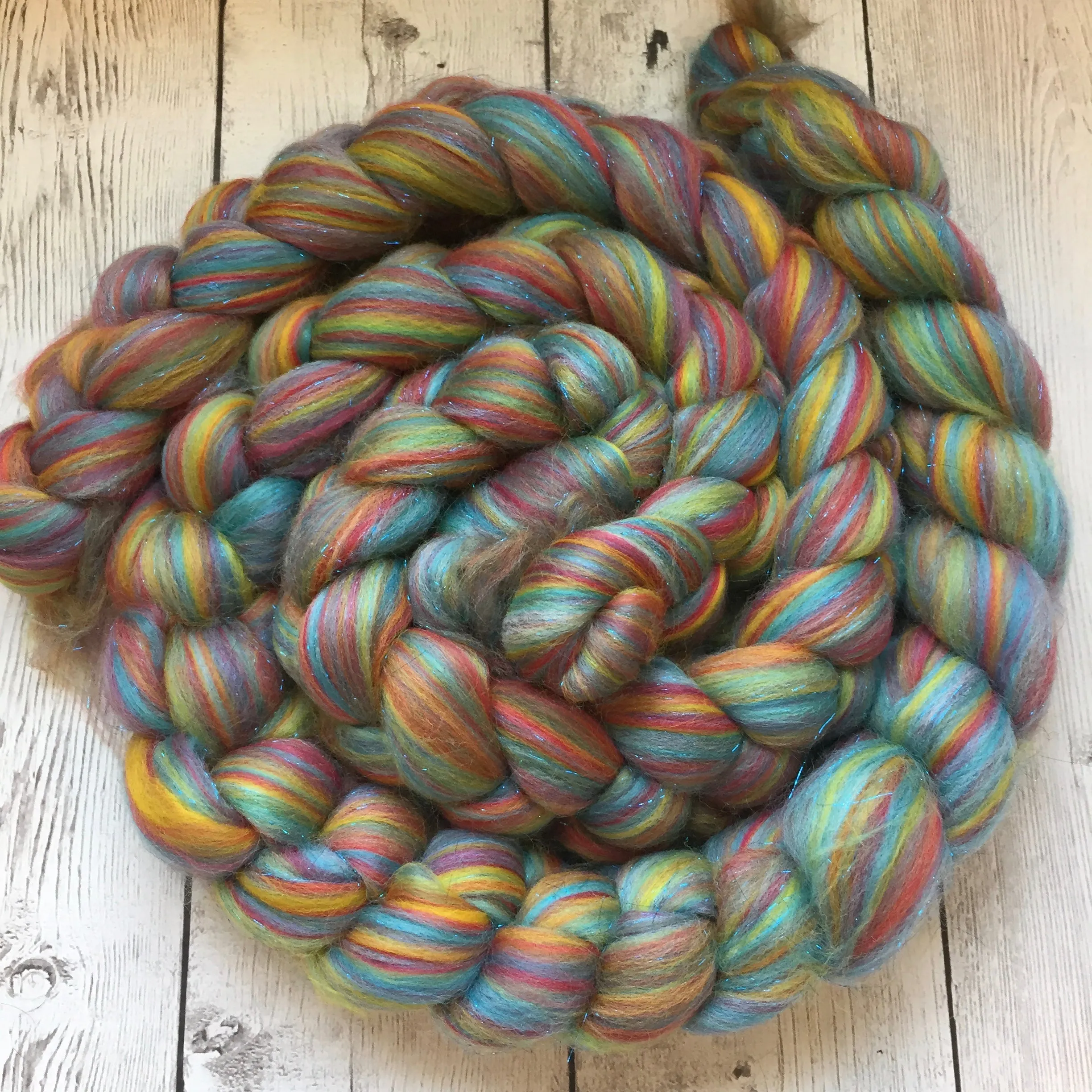 Multi Colored Merino / Sparkle  - WHERE DREAMS DO COME TRUE -  4 oz