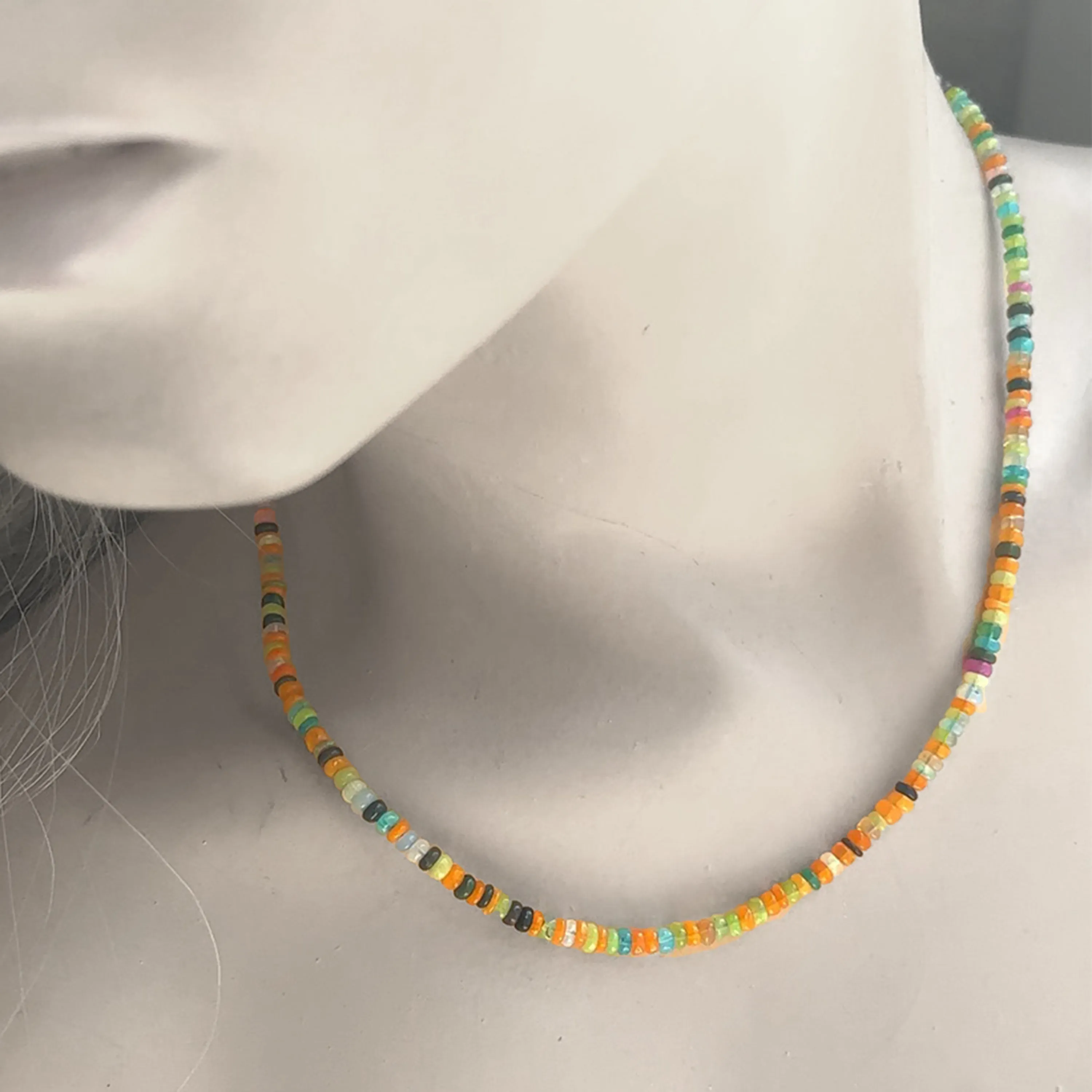 Multi-Colored Opal Necklace