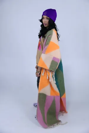 Multi-Colored Poncho