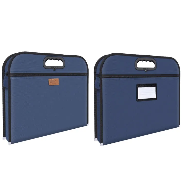 Multifunctional Business Portable Briefcase Large-capacity Oxford Cloth File Bag with Card Bag