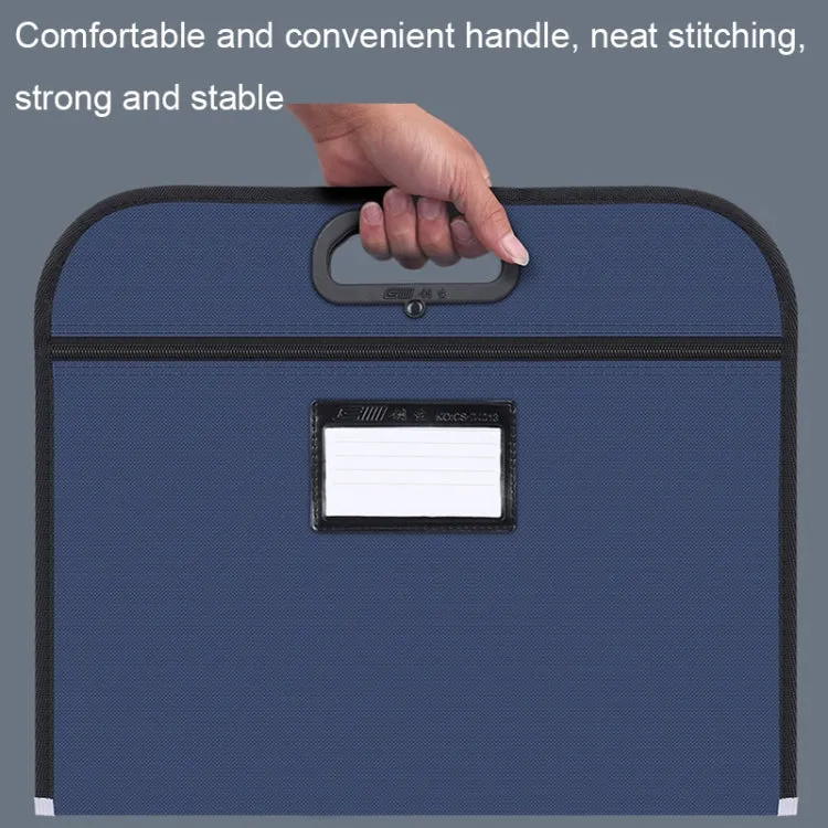 Multifunctional Business Portable Briefcase Large-capacity Oxford Cloth File Bag with Card Bag