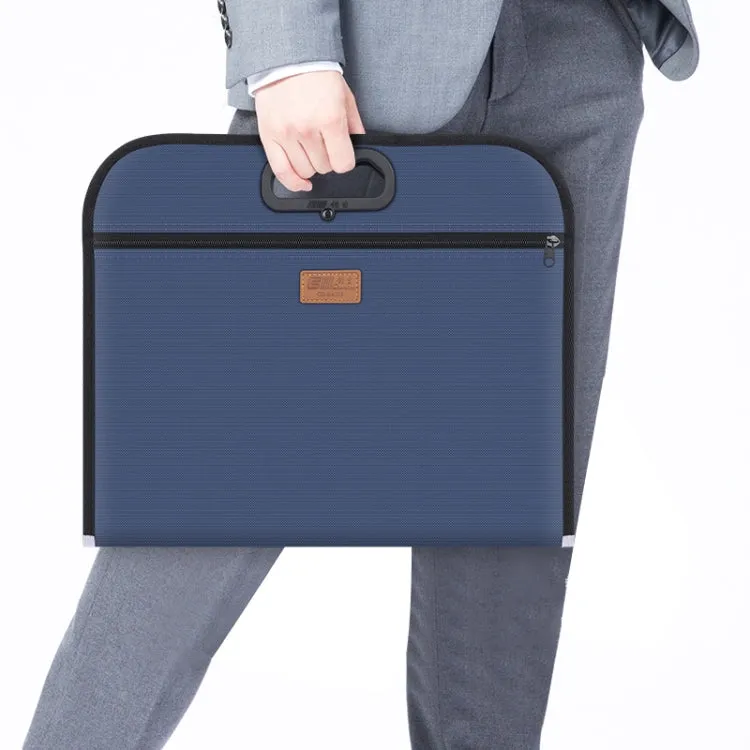 Multifunctional Business Portable Briefcase Large-capacity Oxford Cloth File Bag with Card Bag