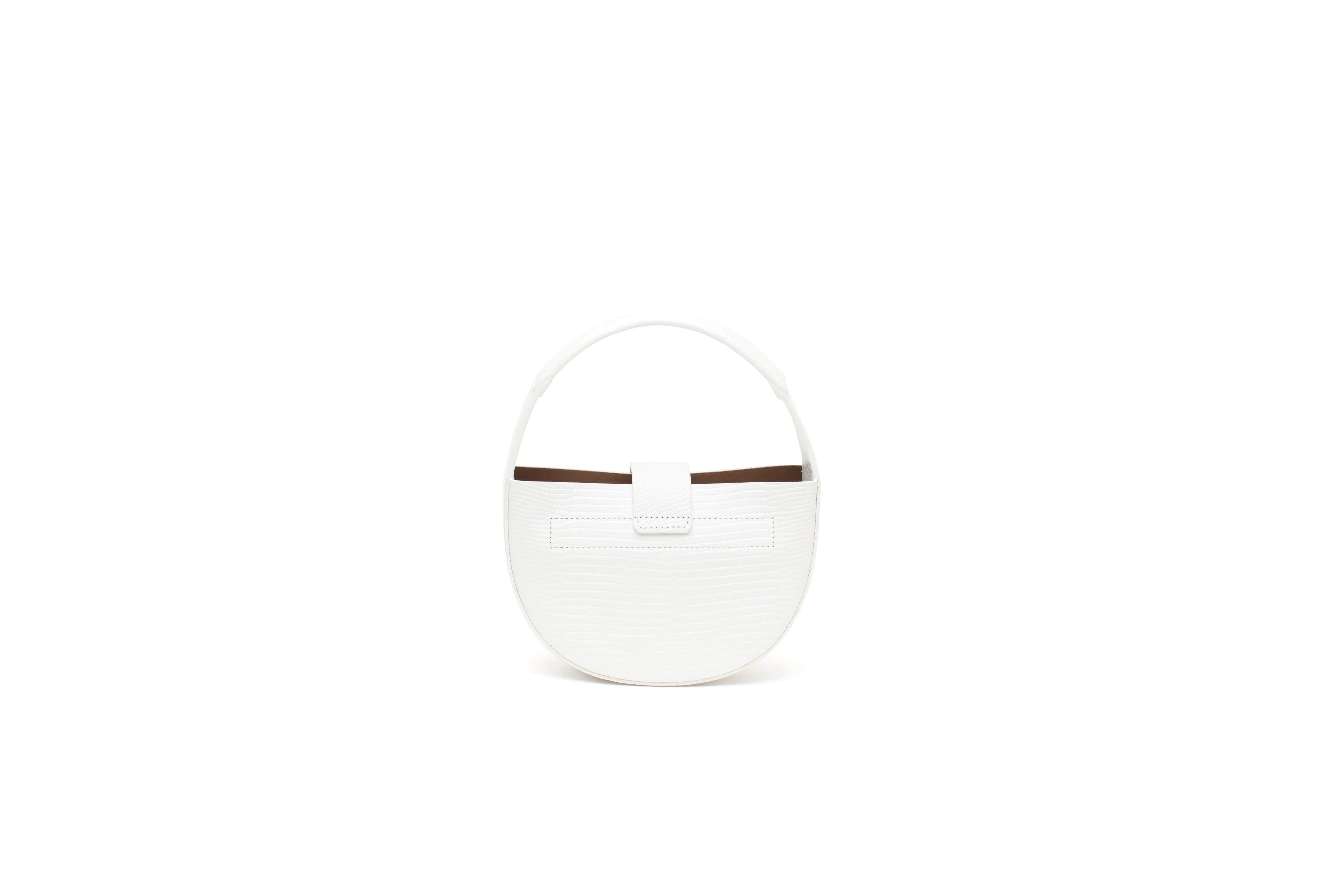 Nº52 Demi Lune Mini - Blanc Lizard