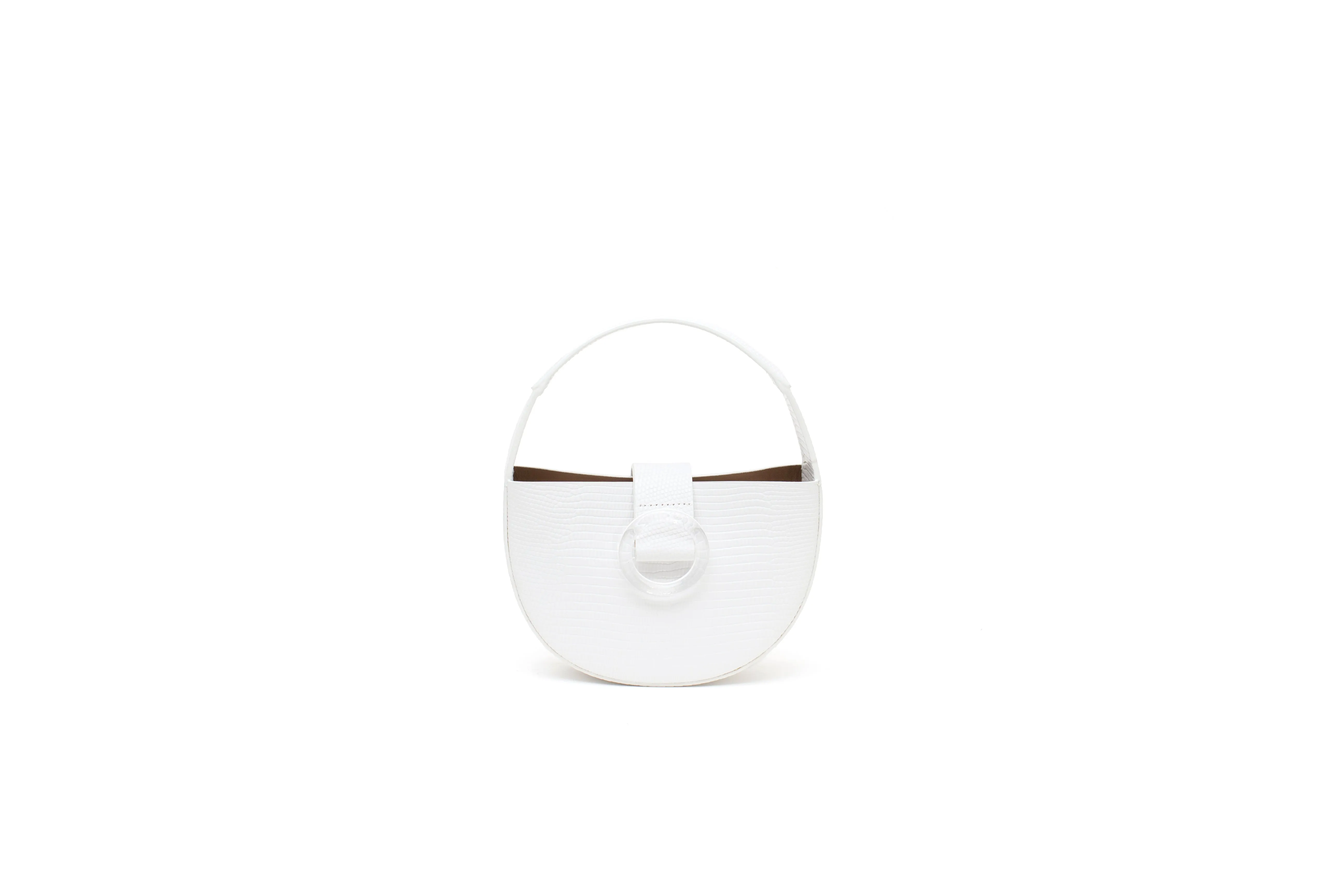 Nº52 Demi Lune Mini - Blanc Lizard