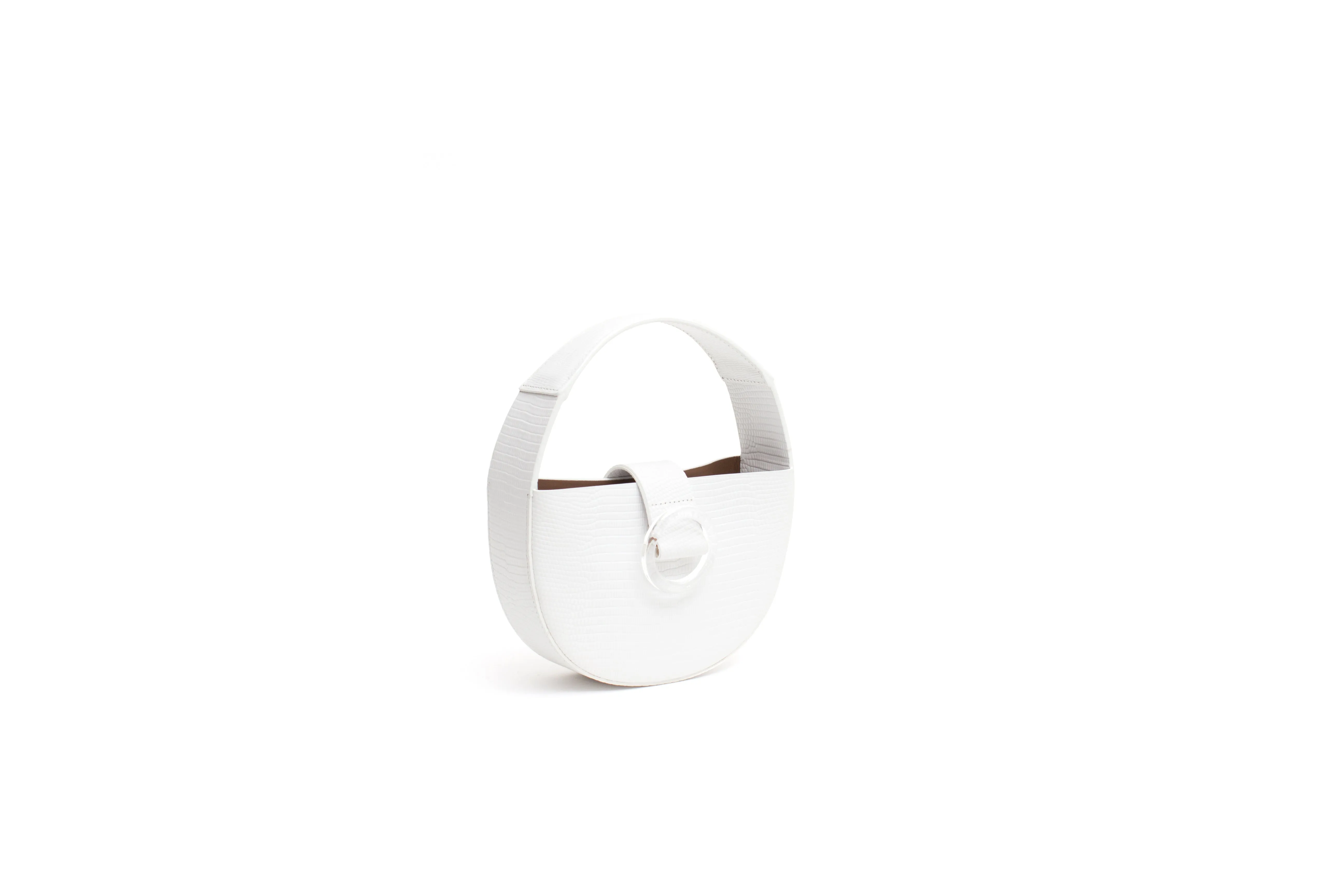 Nº52 Demi Lune Mini - Blanc Lizard