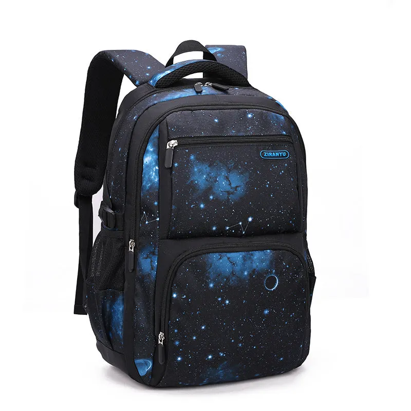 Natural Fish Personality Fashion Starry Sky Backpacks