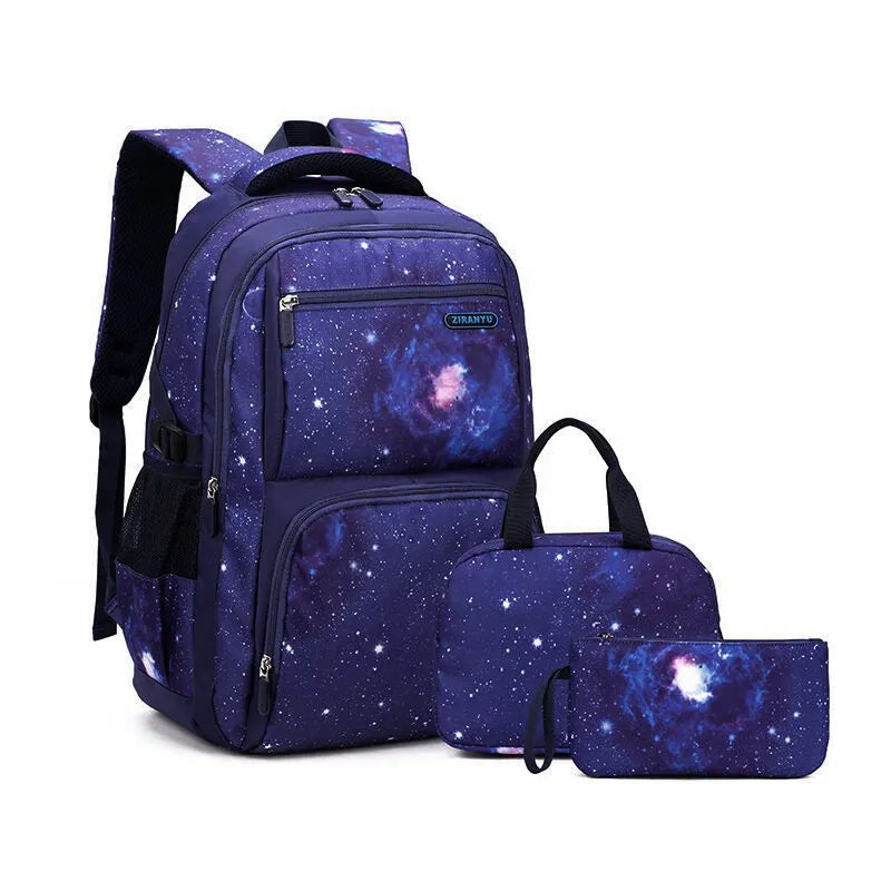 Natural Fish Personality Fashion Starry Sky Backpacks