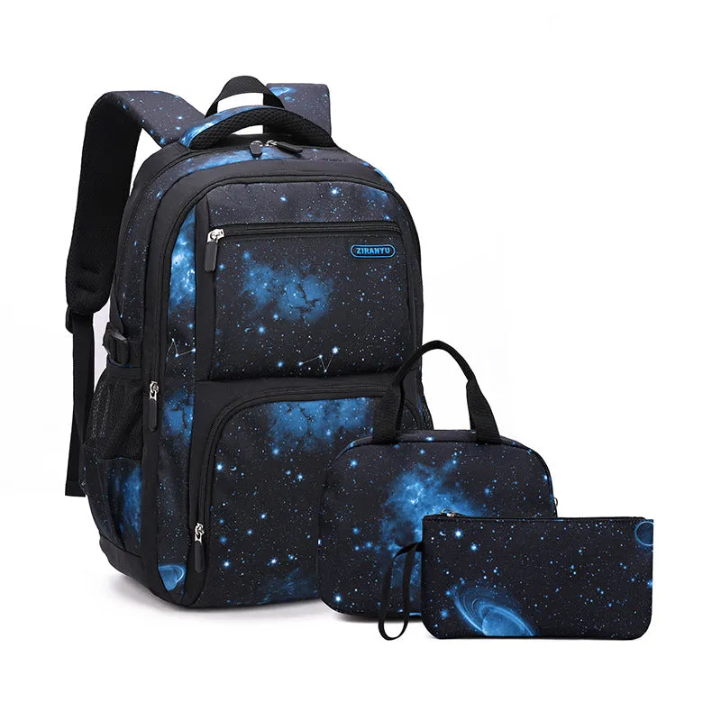 Natural Fish Personality Fashion Starry Sky Backpacks