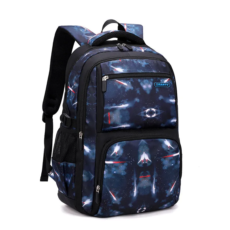 Natural Fish Personality Fashion Starry Sky Backpacks
