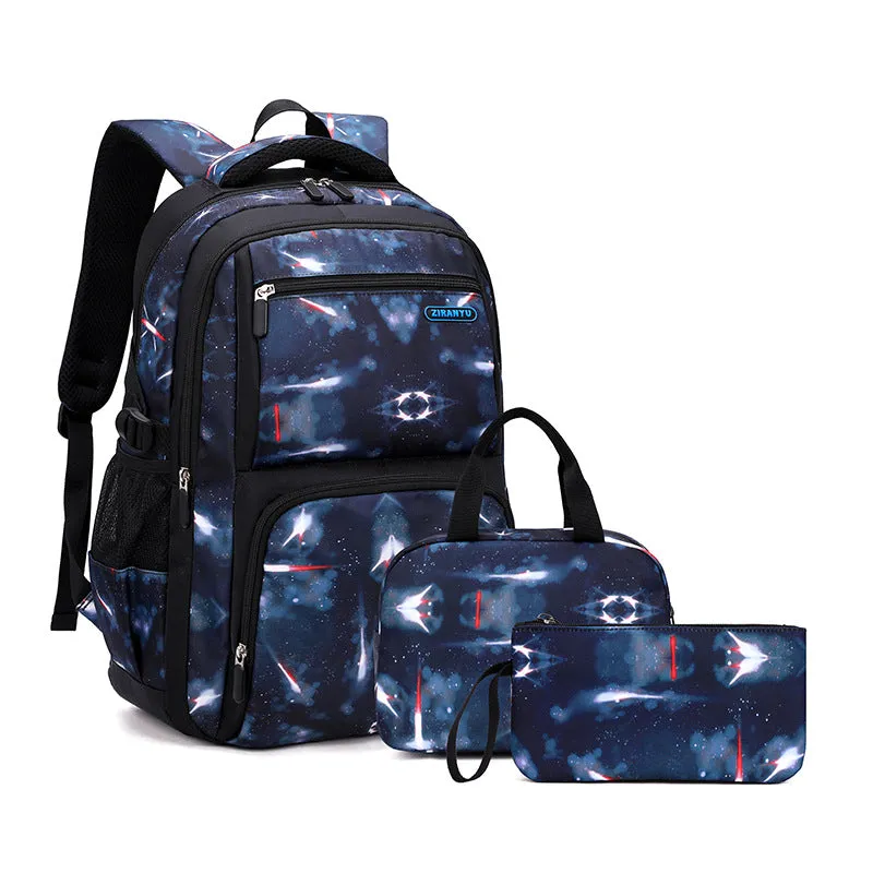 Natural Fish Personality Fashion Starry Sky Backpacks
