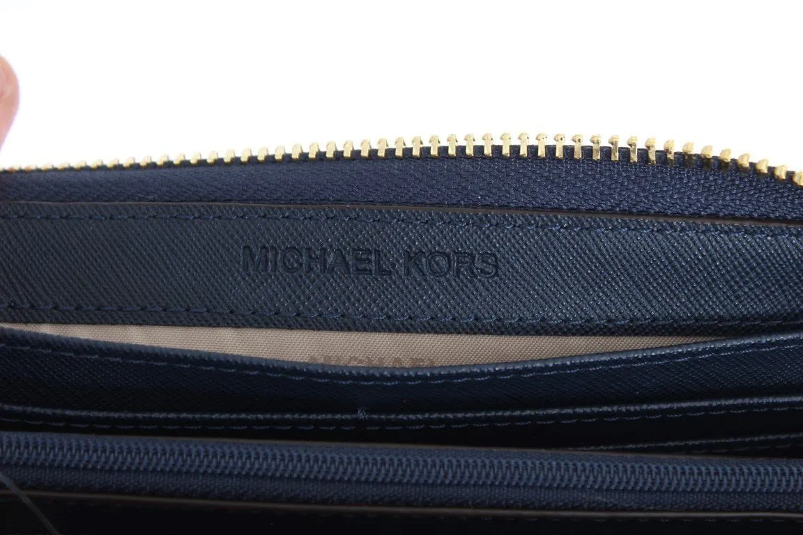 Navy Blue BEDFORD Leather Wallet