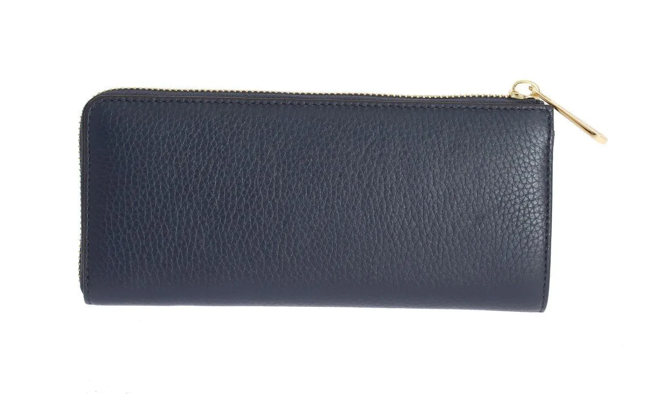 Navy Blue BEDFORD Leather Wallet