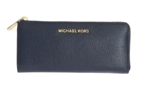 Navy Blue BEDFORD Leather Wallet