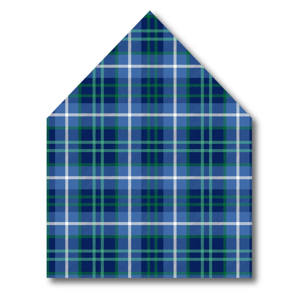 Navy Tartan Envelope Liner