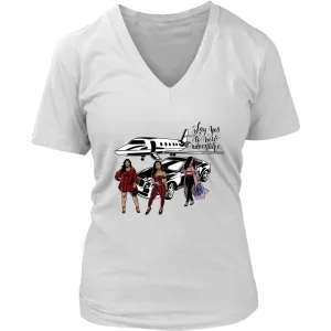 New Adventure Travel | Girls Trip | Travel T-Shirt | Airplane Shirt