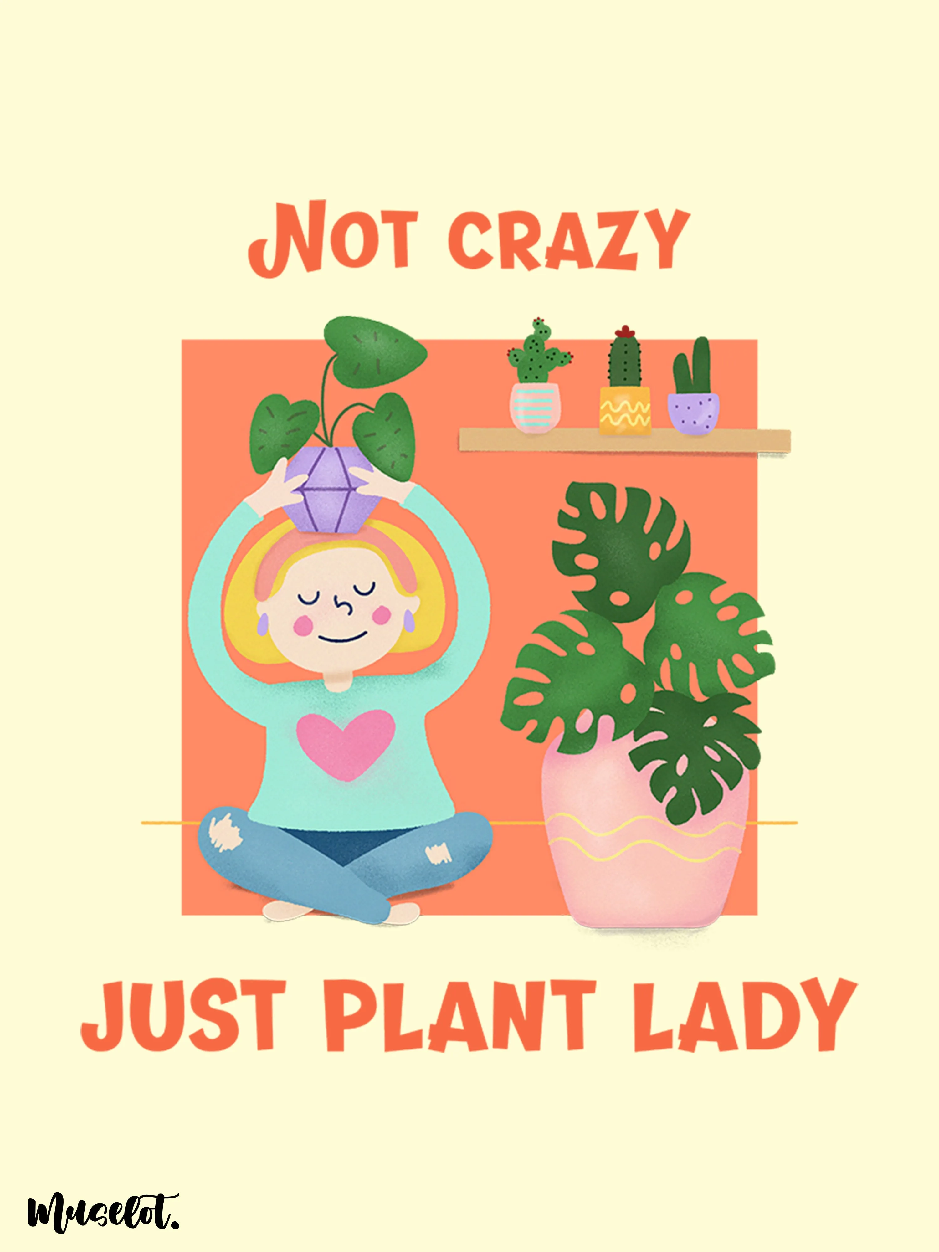 Not crazy just plant lady printed mugs