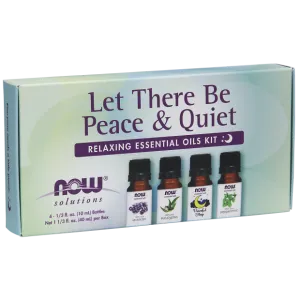 NOW Let there be Peace & Quiet Relaxing Essential Oil Kit 4 x 10ml