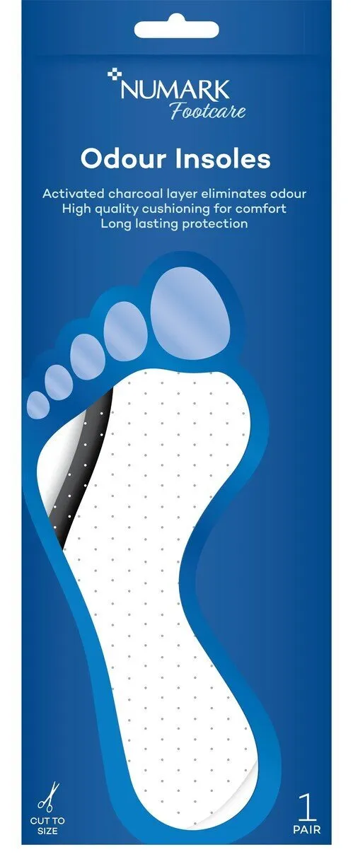 Numark ODOUR/COMFORT Insoles (Cut to size)