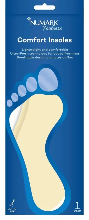 Numark ODOUR/COMFORT Insoles (Cut to size)