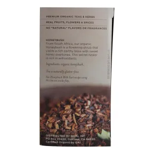 Numi Organic Tea - Honeybush (18 Tea Bags)