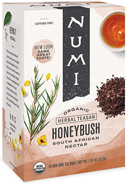 Numi Organic Tea - Honeybush (18 Tea Bags)