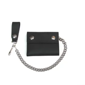 Oil Tanned Bi-Fold Chain Wallet