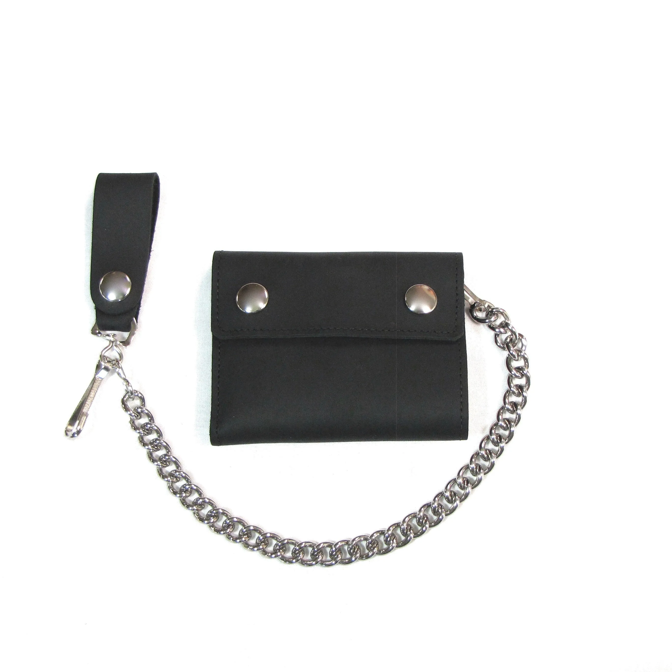Oil Tanned Bi-Fold Chain Wallet
