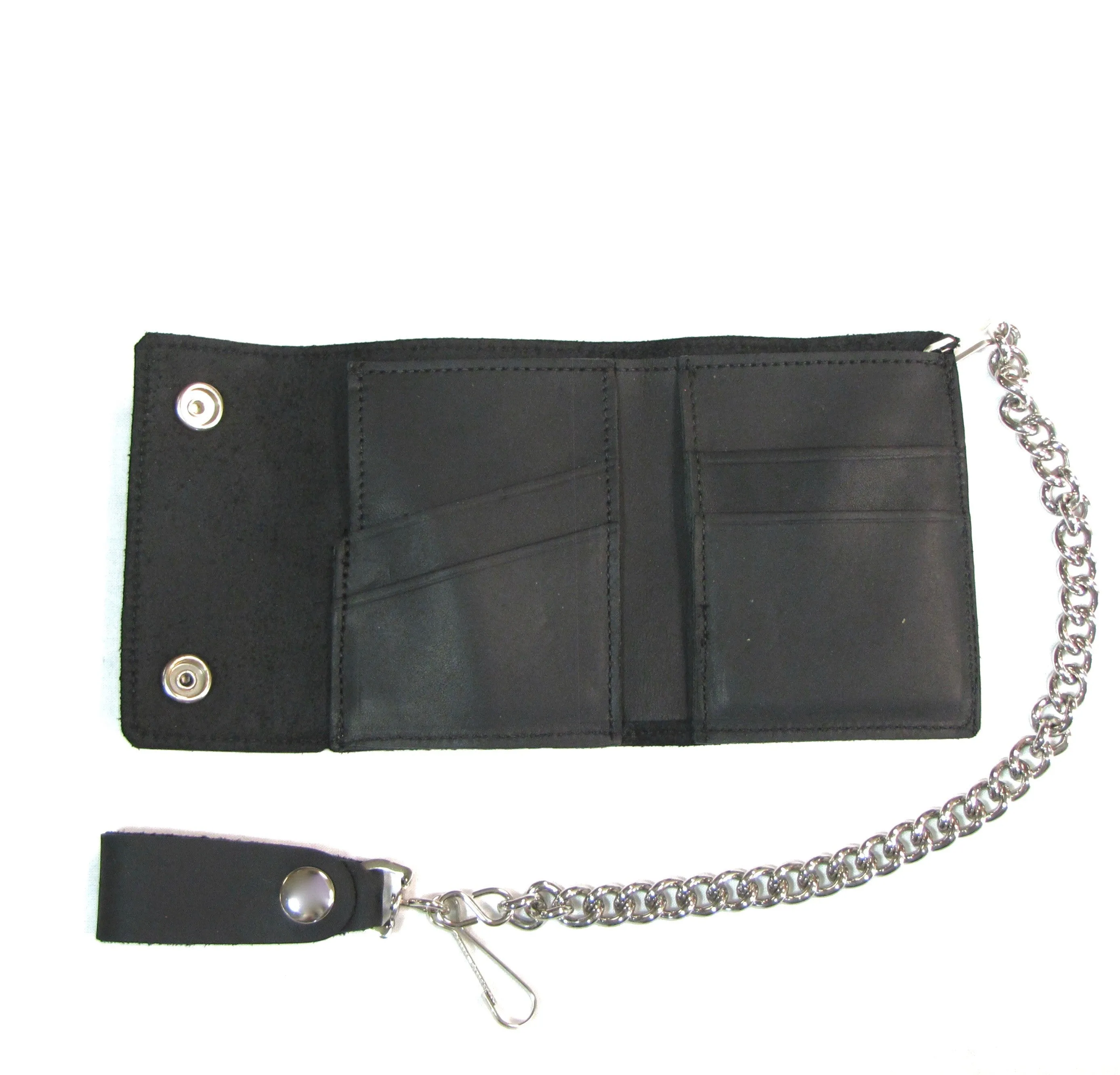 Oil Tanned Bi-Fold Chain Wallet